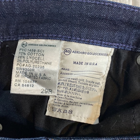 AG The Stevie Rollup Ankle Blue Jeans, 29R - Picture 5 of 11